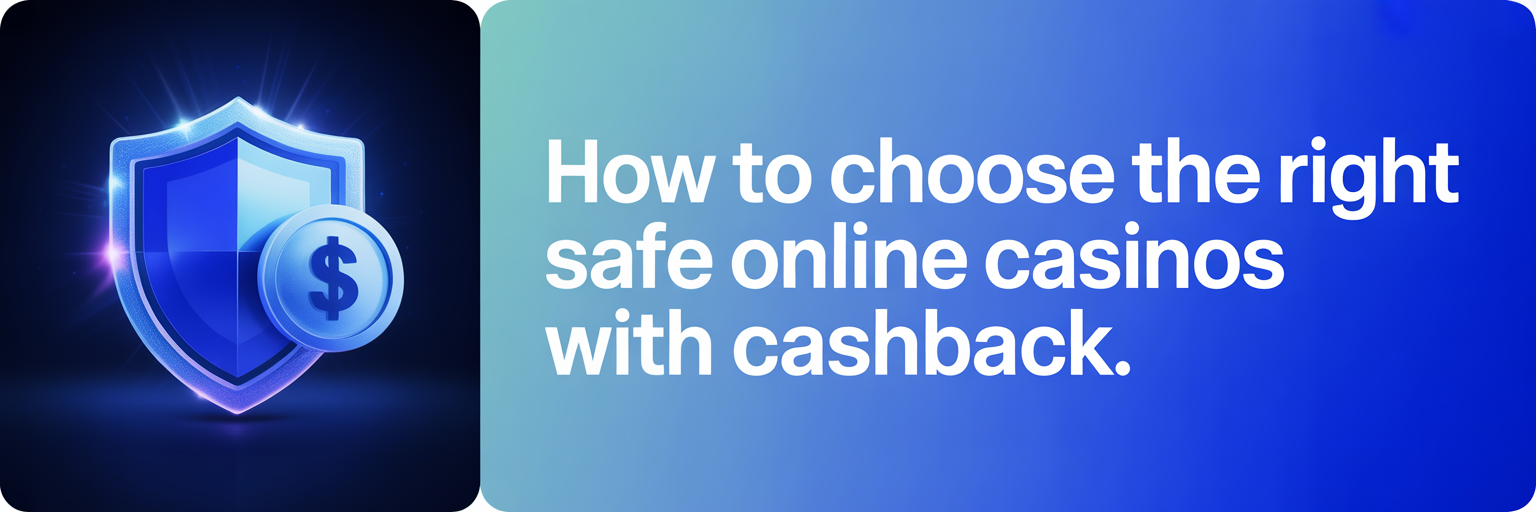 How to Choose the Right Safe Online Casinos with Cashback